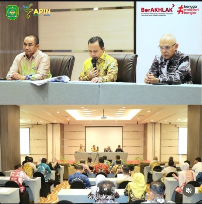 
 Bupati Tapin H. Yamani Pimpin Rapat Perdana SKPD. Foto : Setda Kab Tapin