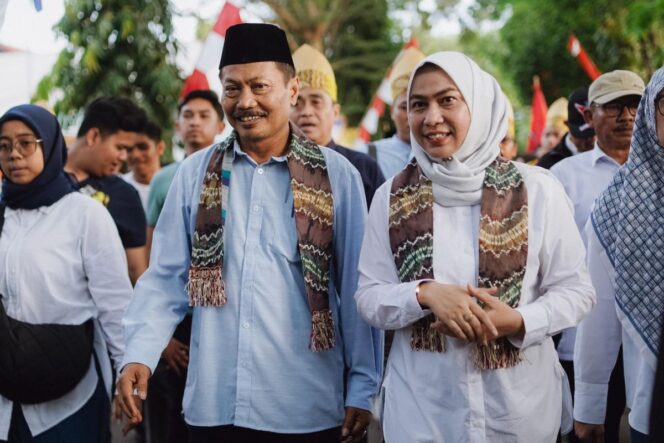 
 Pasangan Calon Walikota dan Wakil walikota Banjarbaru, Lisa Halaby - Wartono Foto (ANTARA)