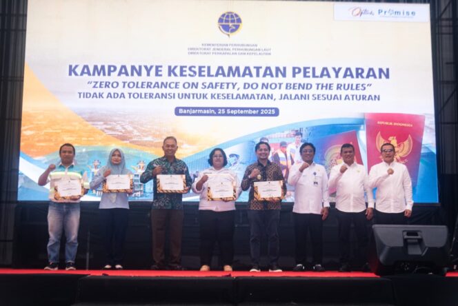 
 Menhub dan Wagub Kalsel Kampanyekan Keselamatan Pelayaran untuk Transportasi Laut yang Aman