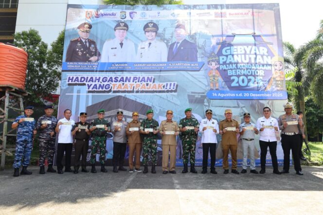
 Gubernur H. Muhidin dan Wagub Hasnuryadi Bersama Pimpinan Forkopimda Gaungkan Program Gebyar Panutan Pajak 2025