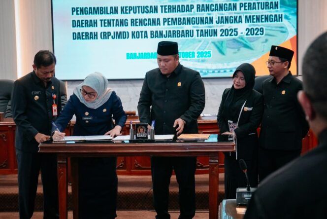 
 Menuju Banjarbaru Emas! RPJMD 2025–2029 Resmi Disahkan
