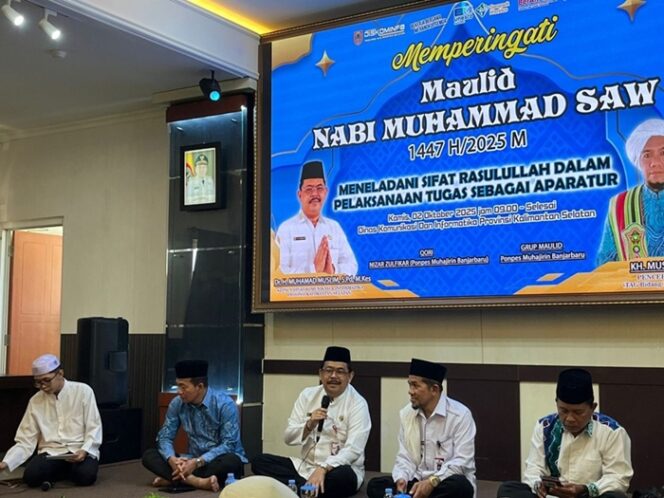 
 Kominfo Kalsel Gelar Maulid Nabi, Dorong Aparatur Terapkan Nilai-Nilai Rasulullah
