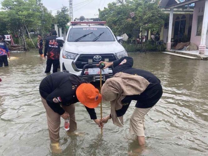 
 Waspadai Banjir Meluas ke Kecamatan Pandawan, BPBD HST Gelar Patroli