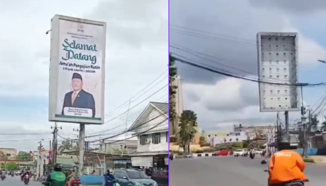 
 Tuai Protes Warganet, Spanduk Sambutan Ketua DPRD Banjarbaru untuk Jamaah Haul Akhirnya Dicopot