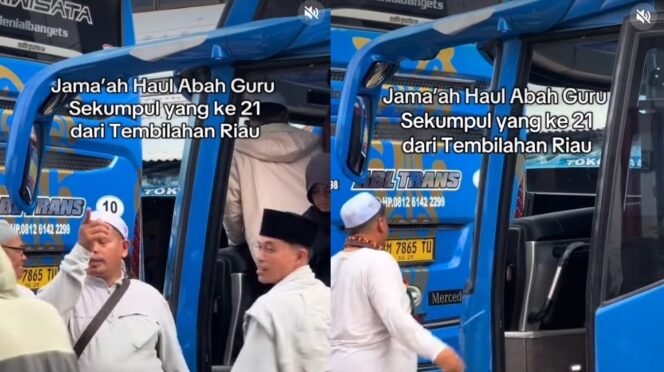 
 Enam Bus Jemaah dari Tembilahan Riau Menuju Martapura Hadiri Haul Abah Guru Sekumpul