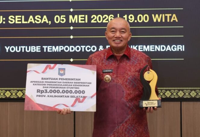 
 Gubernur H. Muhidin Raih Penghargaan Apresiasi Pemerintah Daerah Berprestasi 2026