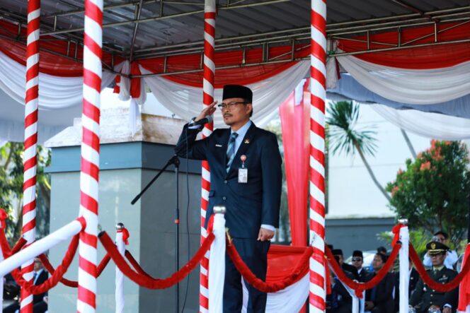 
 Peringatan Hari Lahir Pancasila di Halaman Kantor Gubernur Kalsel Banjarbaru