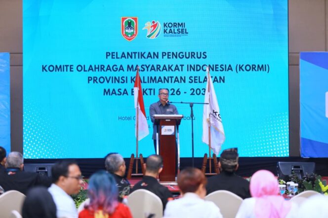 
 Sekdaprov H. M Syarifuddin Resmi Nahkodai KORMI Kalsel Periode 2026-2031